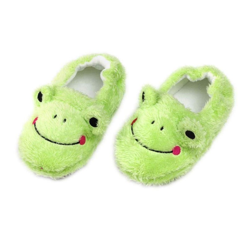 Csfry Toddler Boys' Frog Warm Slippers,US11-12 - Image 3